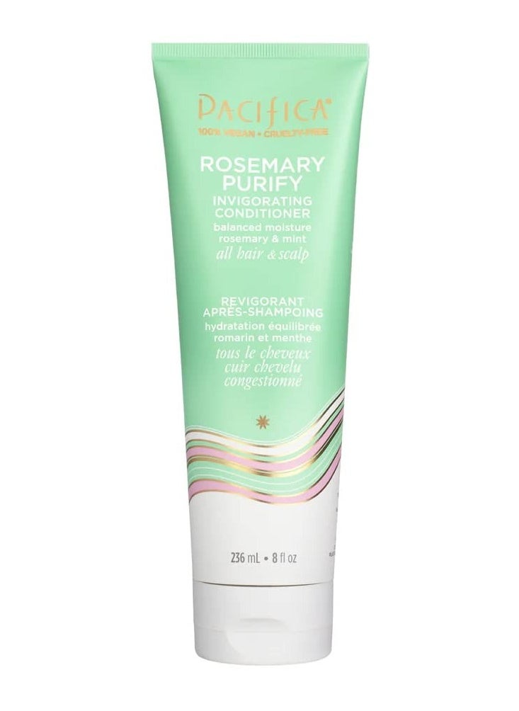 Pacifica Pacifica Shampoo & Conditioner Set – Rosemary Purify Invigorating Set with Cooling Mint for Clarifying and Detoxing, Sulfate-Free, Vegan & Cruelty-Free, 12 oz & 8 oz (Set of 2)  - Image 1