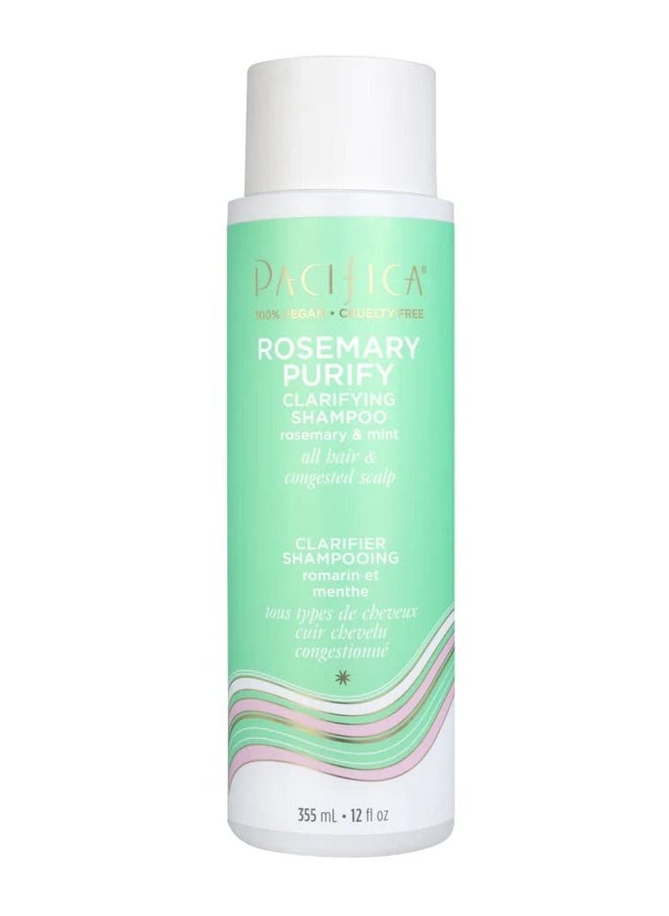Pacifica Pacifica Shampoo & Conditioner Set – Rosemary Purify Invigorating Set with Cooling Mint for Clarifying and Detoxing, Sulfate-Free, Vegan & Cruelty-Free, 12 oz & 8 oz (Set of 2)  - Image 3