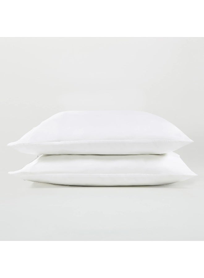 SIJO Premium 100% Austrian Eucalyptus Lyocell Tencel Pillowcases, 2-Pack, Temperature Regulating, Cooling, Hypoallergenic, Moisture Wicking, Silky Soft, Great for Hot Sleepers (Snow, Standard) - Image 2