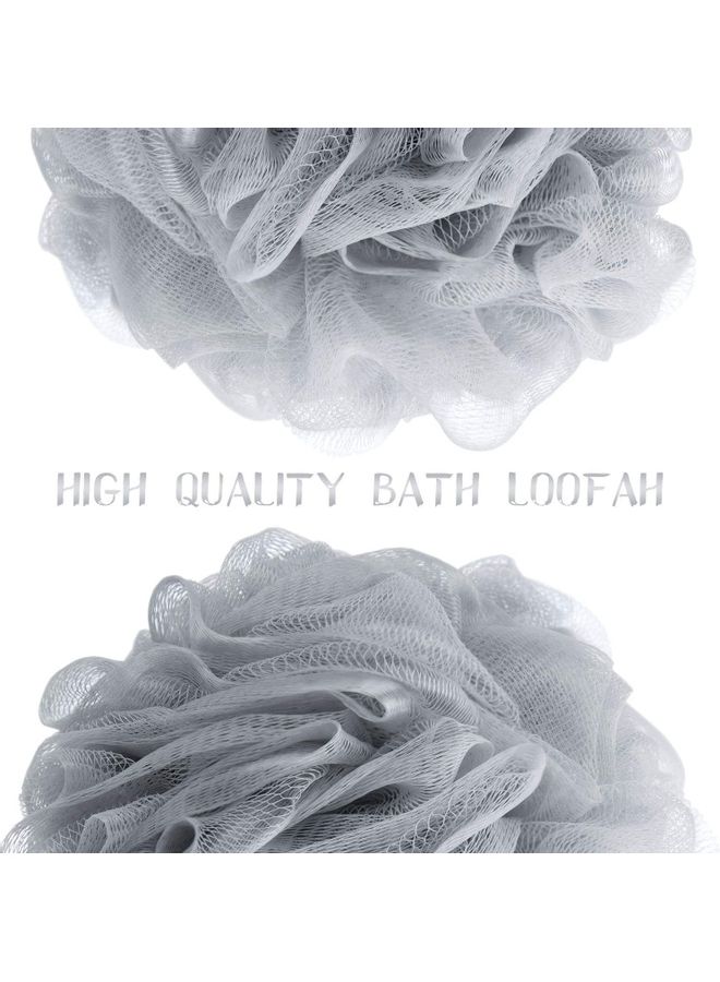 4-Piece Mesh Bath Sponge Loofah Multicolor 13cm - Image 3