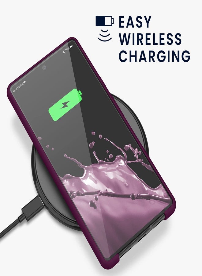 kwmobile Case Compatible with Google Pixel 6 Case - TPU Silicone Phone Cover with Soft Finish - Bordeaux Violet - Image 5