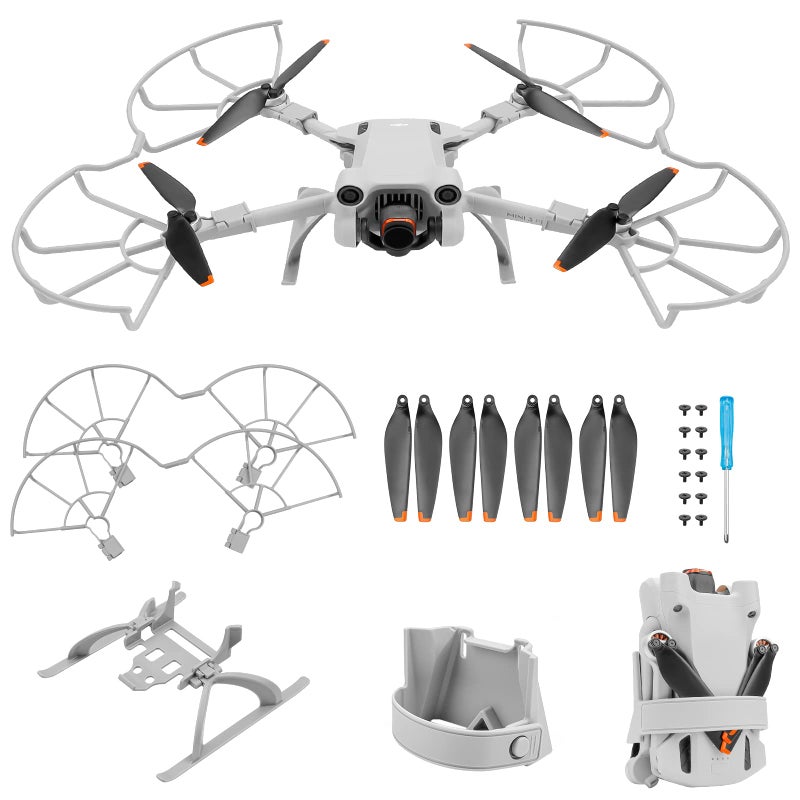 Generic DJI Mini 3 Pro Propeller Protector, Propellers for Mini 3 Pro Accessories, Drone Propeller Guards, Landing Gear, Fixer Propeller Holder Prop Strap for DJI Mini 3 Pro fly more Kit Drone Accessories  - Image 1