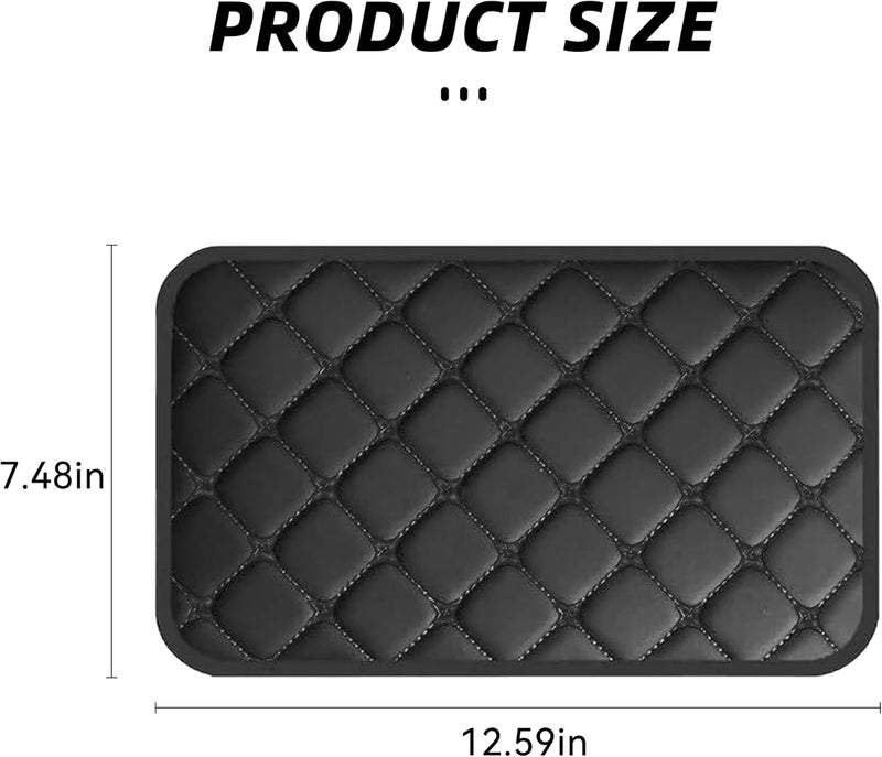 Couslcd Car Center Console Cushion Pad, Universal PU Leather Waterproof Car Armrest Protection Cover, Comfortable Universal Car Interior Decor Accessories for SUV, Sedan, Truck (Black) - Image 2