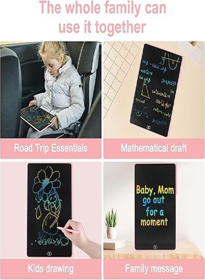 16 Inch LCD Writing Tablet for Kids, Colorful Doodle Board Drawing Pad for Kids, Electronic Drawing Board Erasable & Reusable, LCD Drawing Tablet for Kids Toddler Toys Gifts - Pink - Image 4