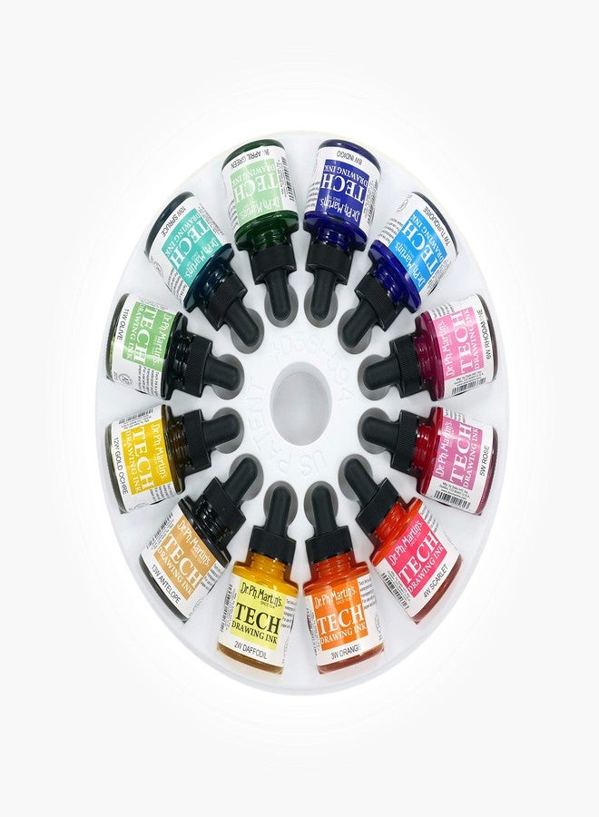 Dr. Ph. Martin's TECH Drawing Ink (Set 1) Ink Bottle, 1.0 oz, Set 1, 1 Bottle - Image 2
