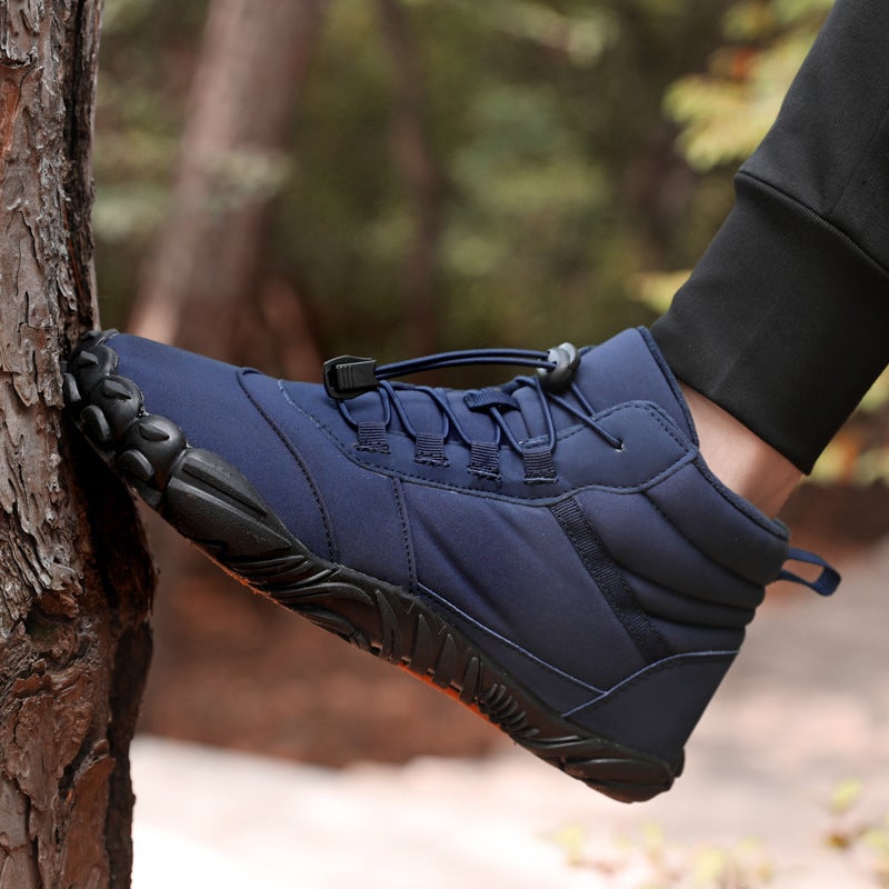 2023 Winter Fleece-Lined Waterproof Snow Boots Warm Breathable Couple Shoes High-Top Casual Cotton Shoes - Image 5