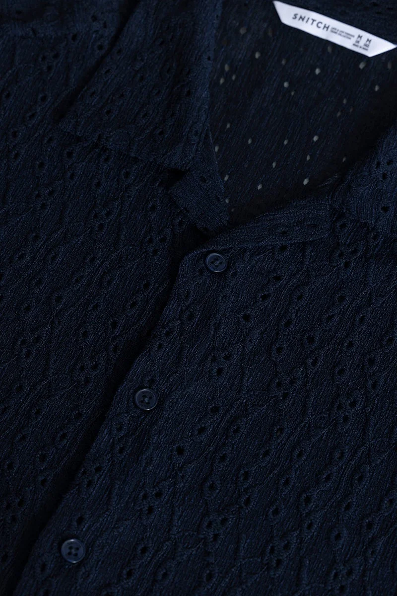 SNITCH Whisper-Soft Navy Shirt