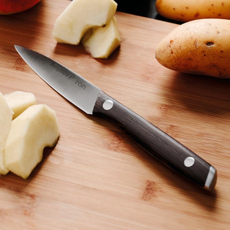 Berghoff RON Acapu Paring Knife 3.25" with Ergonomically Designed Wood Handle - Image 3