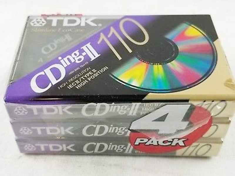 Cding-ii 110 4 Pack Cassette Tapes High Bias