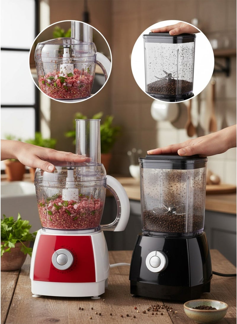 SILVER CREST 0.8L Grinder with 8 Sharp Blades – Original Durable Quality for Home and Commercial Use & GM-3010E Electric Blender 300W with 0.8L Mixing Bowl and 10 Speed Settings Bundle - Image 4