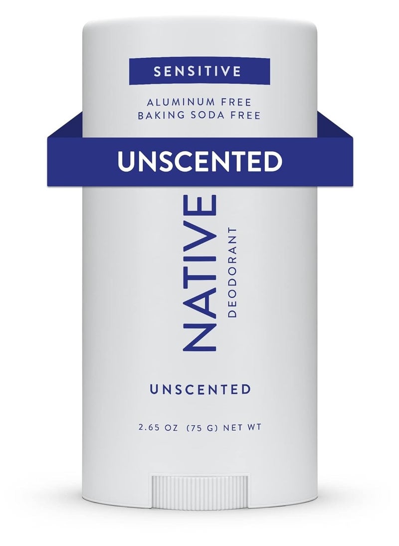 native Native Sensitive Deodorant Contains Naturally Derived Ingredients, 72-Hour Odor Control, Deodorant for Women and Men, Aluminum Free with Baking Soda, Soda Oil  - Image 1