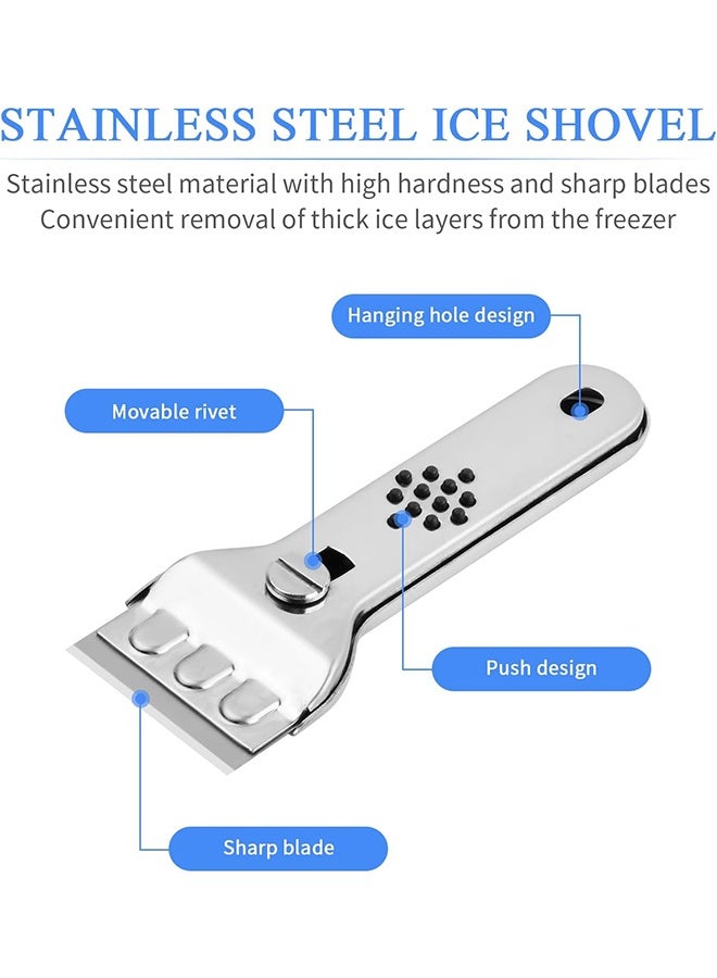 HY 1Pcs Cleaning Scraper, Multipurpose Scraper With Blade, Paint Scraper, Oil Dirt Cleaner, Kitchen Cleaner For Ceramic Induction Cooktops, Cleaning Tool,Ready For School, Apartment Essentials - Image 4