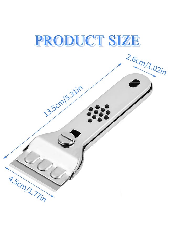 HY 1Pcs Cleaning Scraper, Multipurpose Scraper With Blade, Paint Scraper, Oil Dirt Cleaner, Kitchen Cleaner For Ceramic Induction Cooktops, Cleaning Tool,Ready For School, Apartment Essentials - Image 2