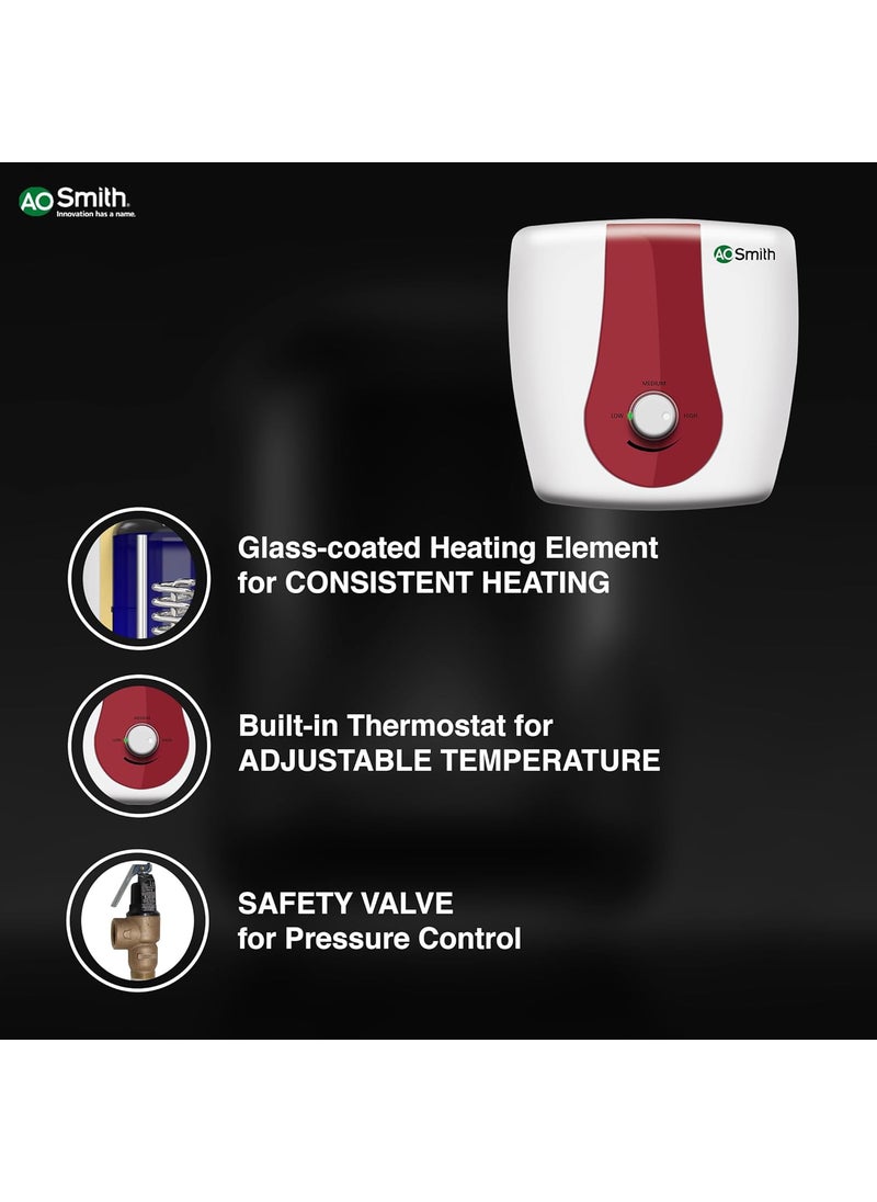 AO Smith AO Smith Geyser 25 Liter with 3KW Element 33 Faster Heating Storage Geyser Blue Diamond GlassLined Tank for 2X Corrosion Resistance Warranty 7 Yr Tank 2 Yr Comprehensive SGSGREEN025  - Image 4