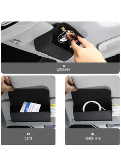 Oasisgalore Sunglasses Holder for Car Sun Visor, Auto Eyeglasses Protective Storage Case, Vehicle Visor Accessories Organizer Box  - Image 3