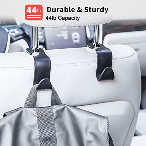 VTECHOLOGY Car Seat Headrest Hook,8Pack Car Headrest Bag Hooks Seat Headrest Hooks Backseat Headrest Hangers Storage for Purses,Grocery Bags,Coats,Car Water Bottle Hooks - Image 3