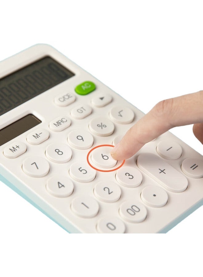 Comix Dual Power Fashion Calculator, Desktop Computer, Student/Office Stationery, Pink Orange, C-1375 - Image 1