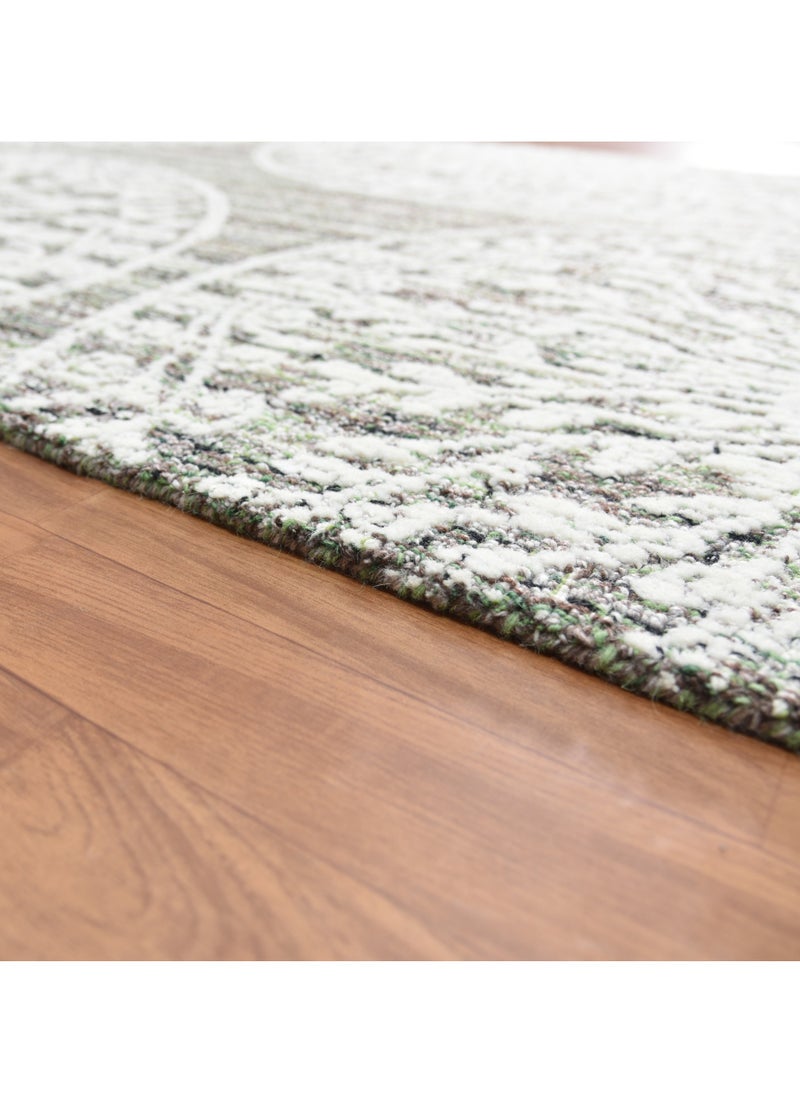 AURUM HOME AH04A Hand Tufted Carpets Indoor Living Dining Bedroom Room and Gallery Area Rugs Loop Cut Pile Wool and Pet yarn, Rectangle  - Image 3