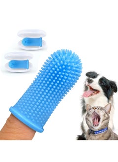 blue finger toothbrush set-2pcs