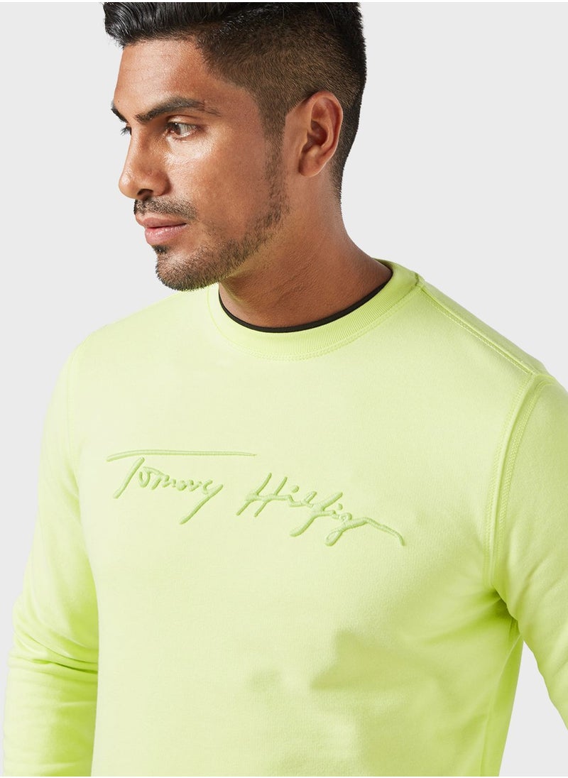 TOMMY HILFIGER - Signature Logo Sweatshirt - Image 1