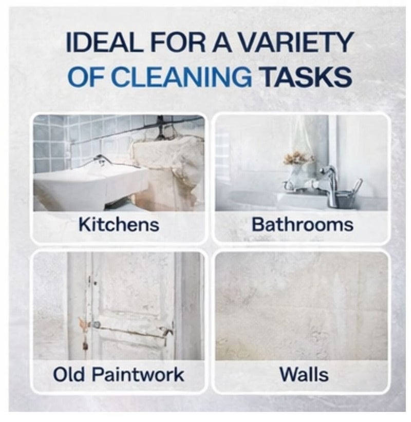 بالاس صابون سكري مركز 500مل منظف أسطح قوي – مزيل دهون وأوساخ لتحضير الجدران قبل الطلاء، يزيل بقع النيكوتين والشحوم، منظف متعدد الاستخدامات لأعمال التنظيف والتجديد - Image 5