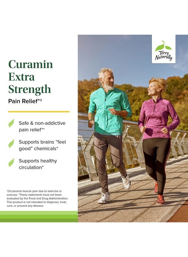 Terry Naturally - Curamin Extra Strength - Curcumin & Boswellia Supplement for Healthy Circulation Support - Turmeric Supplement to Support Joints, Muscle Health & Endorphin Production - 120 Tablets - Image 1