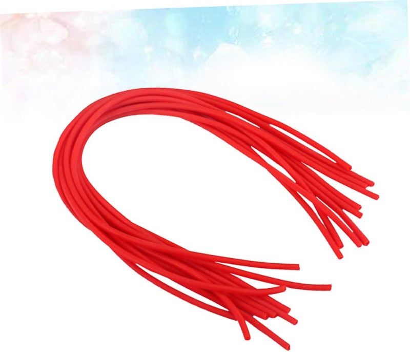 Abaodam 10pcs Rubber Tubes for Yangqin Hammers Red Chinese Dulcimer Accessories Aging Professional Performance Tubes for Musicians - Image 2