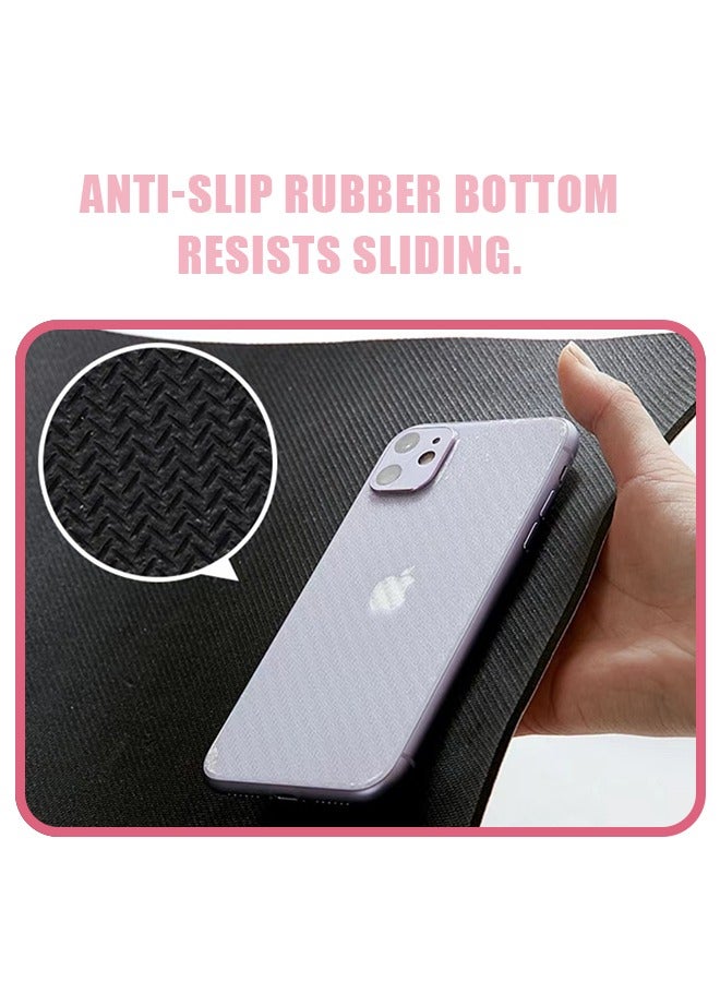 لوحة ماوس على شكل دب كرتوني، قاعدة ماوس مطاطية غير قابلة للانزلاق، للعمل في مكتب الكمبيوتر المحمول (وردي) - Image 3