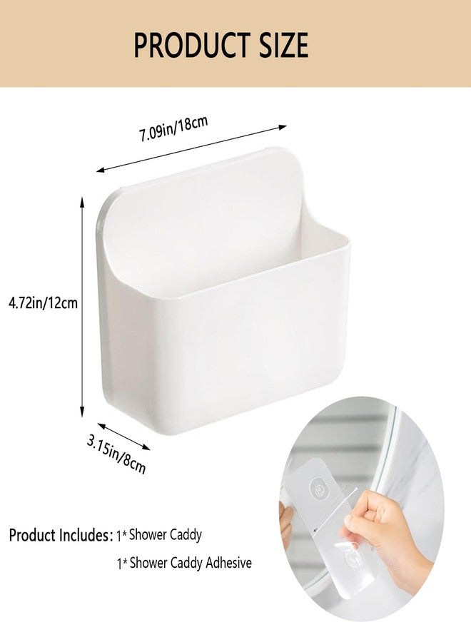 Resdenio Wall Mount Shower Caddy Hanging - No Drilling Shower Caddies Hang Walls Adhesive Shelf, Shower Organizer and Storage Basket for Bathroom, Kitchen, Utility Room - Image 2