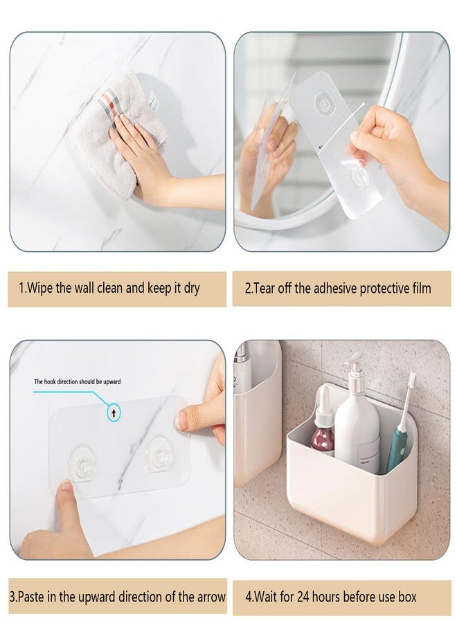 Resdenio Wall Mount Shower Caddy Hanging - No Drilling Shower Caddies Hang Walls Adhesive Shelf, Shower Organizer and Storage Basket for Bathroom, Kitchen, Utility Room - Image 5