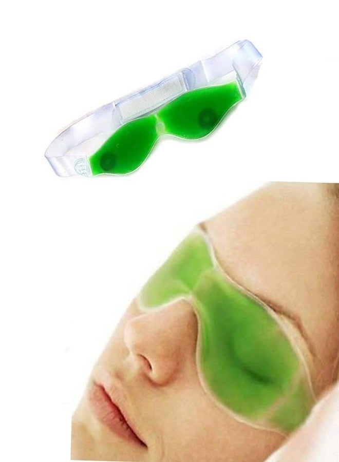 Top Select Aloe Vera Cool Gel Eye Mask Summer Ice Cooling Sleeping Mask for Eye Patches Remove Dark Circles Fatigue Cool Eyes Patch Pads Eye Care (pack of 1) - Image 2
