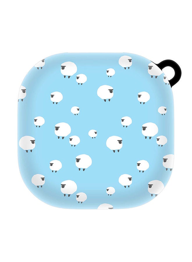 Stylizedd StylePods Custom Case Samsung Galaxy Buds Pro (2021) / Buds Live Case With Anti-Lost Keychain - Counting Sheep - Image 1