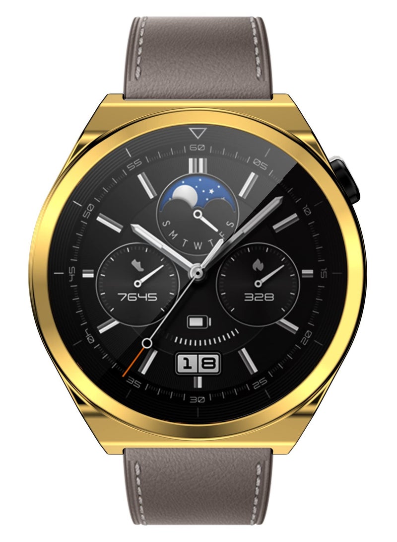 Luckam حافظة لساعات هواوي GT3 برو 46 مم، 6 قطع واقي شاشة شامل حماية فائقة النحافة TPU شفاف عالي الدقة - Image 4