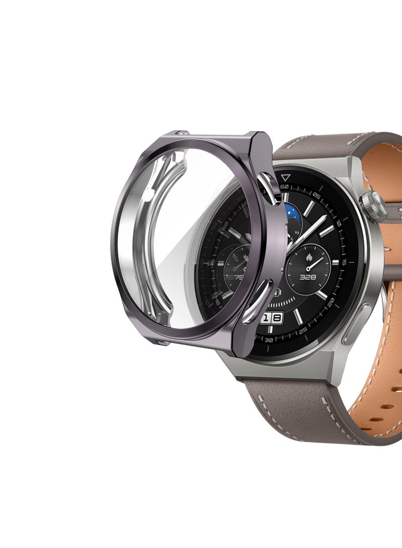 Luckam حافظة لساعات هواوي GT3 برو 46 مم، 6 قطع واقي شاشة شامل حماية فائقة النحافة TPU شفاف عالي الدقة - Image 2