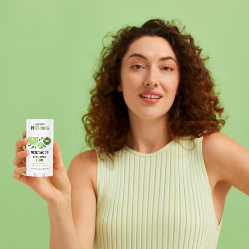 Schmidt's Aluminum-Free Vegan Deodorant Bergamot & Lime 4 Count for Women and Men, with 24 Hour Odor Protection, Natural Ingredients, Cruelty-Free, 2.65 oz - Image 4