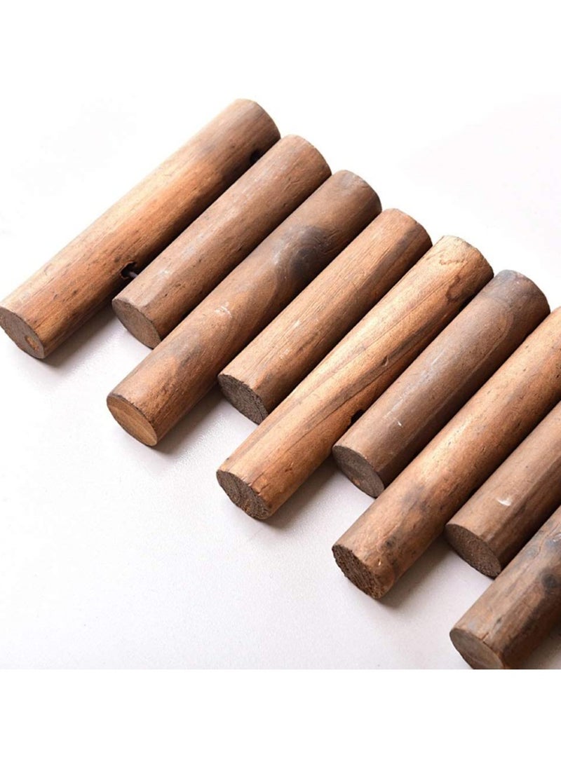 LINGWEI Wooden Garden Fence Plants Flower Bed Edging Border Wooden Interlocking Panels Antiseptic For Partition For Garden Lawn Patio Courtyard - Image 5