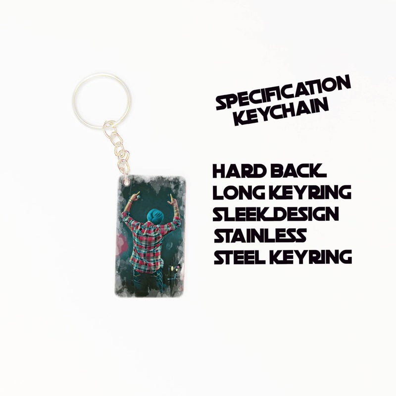 OUTFITQUE OUTFITQUE Premium (Pack of 2) Anime-373 Printed Long Keychain For Bike, Scooty, Car, MDF Keyholder - Image 2