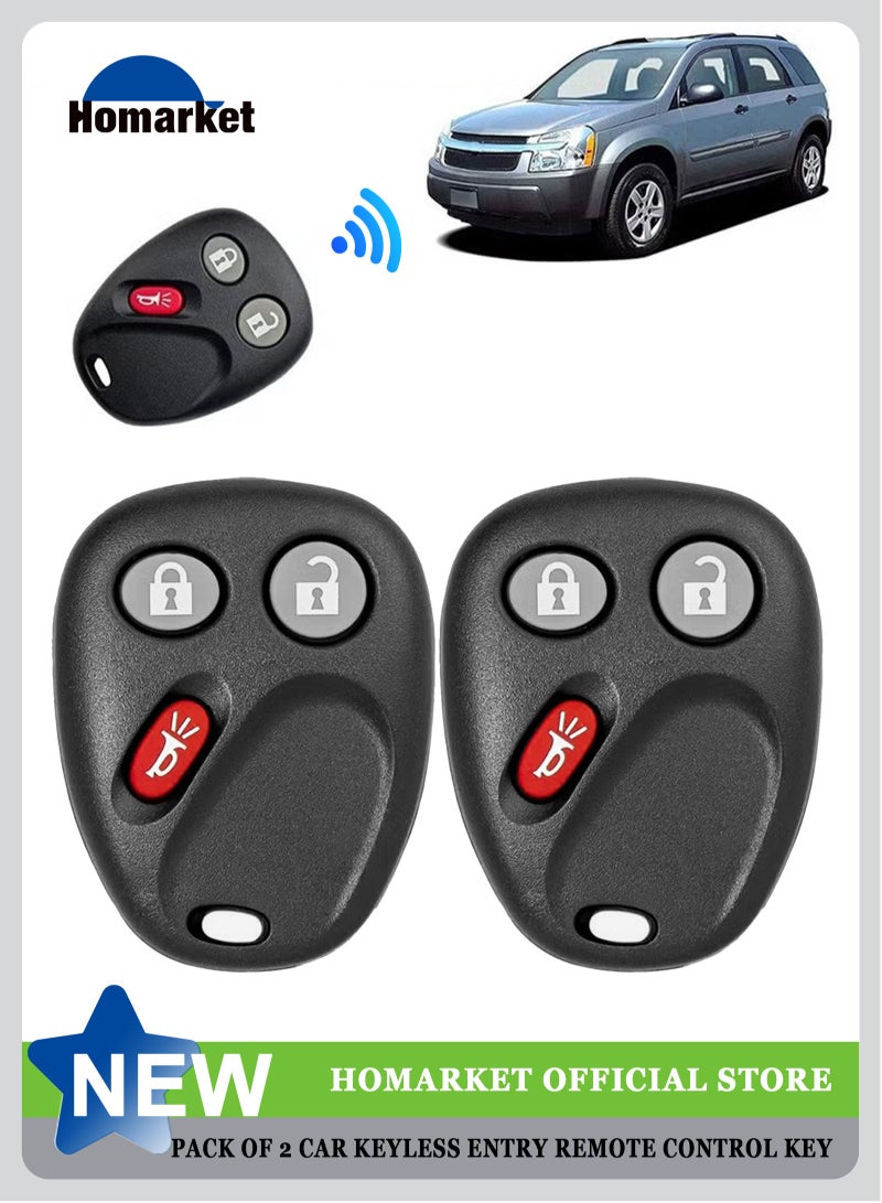 HomarKet Key Fob Keyless Entry Remote fits 2003-2006 Chevy Tahoe Suburban Silverado Avalanche Equinox SSR/GMC Sierra Yukon/Cadillac Escalade/Hummer H2 / Pontiac Torrent/Saturn Vue Set of 2  - Image 1