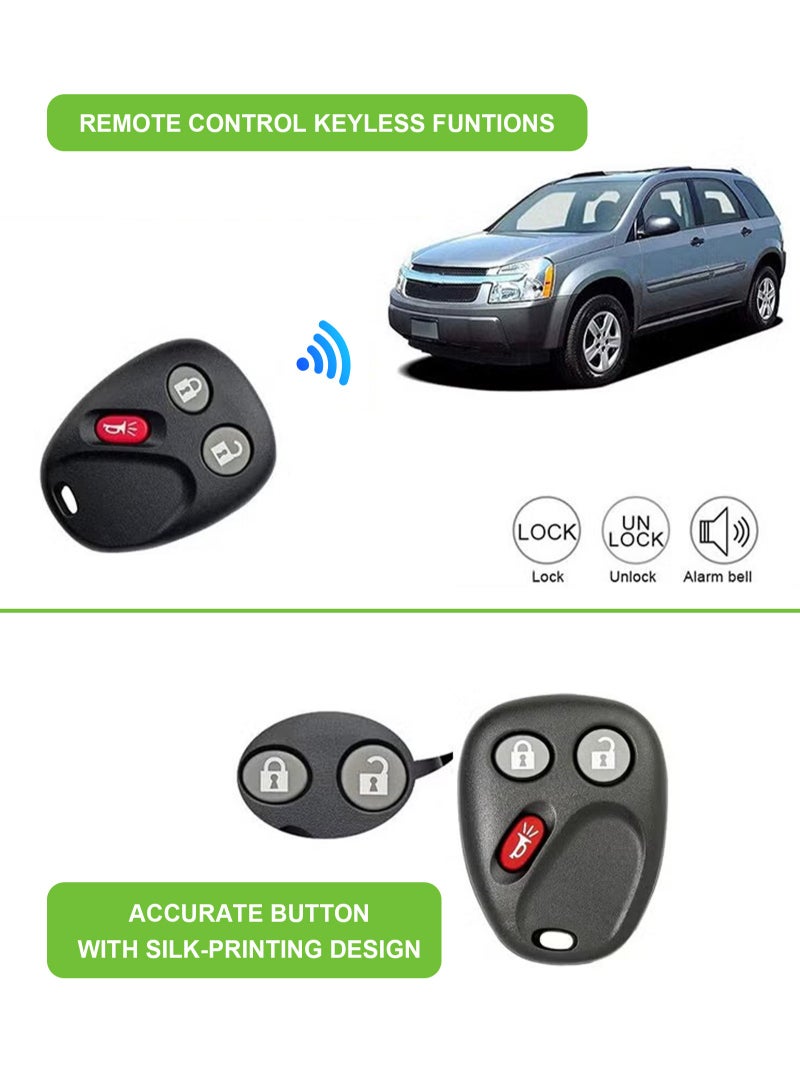 HomarKet Key Fob Keyless Entry Remote fits 2003-2006 Chevy Tahoe Suburban Silverado Avalanche Equinox SSR/GMC Sierra Yukon/Cadillac Escalade/Hummer H2 / Pontiac Torrent/Saturn Vue Set of 2  - Image 3