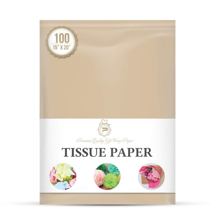 Premium Quality Gift Wrap Paper Neutral Gift Wrapping Tissue Paper for Gift Packaging, Floral, Birthday, Christmas, Halloween, DIY Crafts and More 15" X 20" 100 Sheets - Image 3
