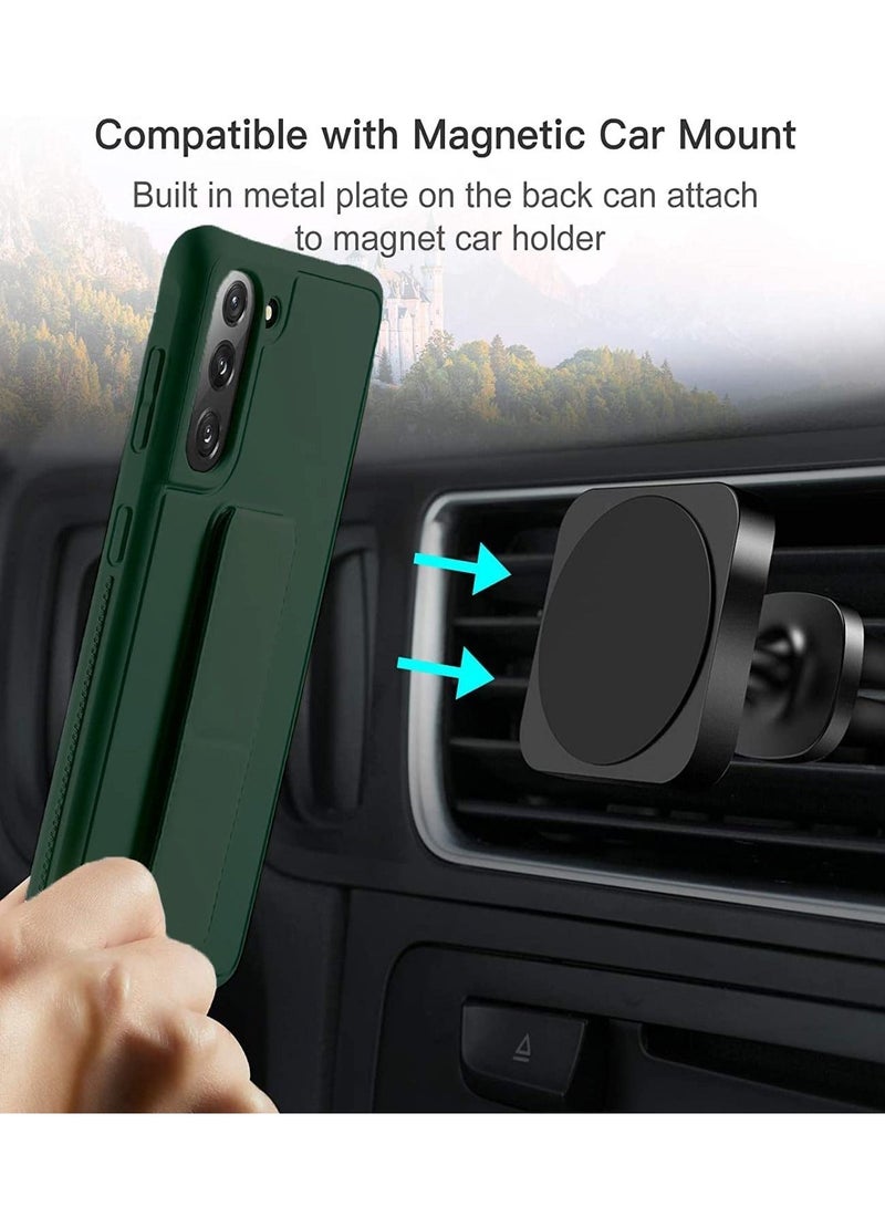 بورتوني جراب Samsung A04s / A13 5G غطاء مغناطيسي للسيارة ومسند وحامل ، غطاء قبضة يد عمودية وأفقية من السيليكون الفاخر لهاتف Samsung Galaxy A04s / A13 5G - Image 3
