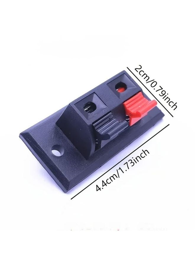 2pcs Spring Audio Connector Clips Dual Channel Speaker Wire Testing Clamps - Image 3