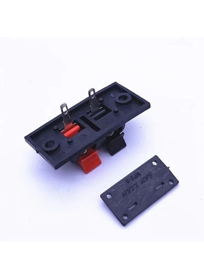 2pcs Spring Audio Connector Clips Dual Channel Speaker Wire Testing Clamps - Image 4