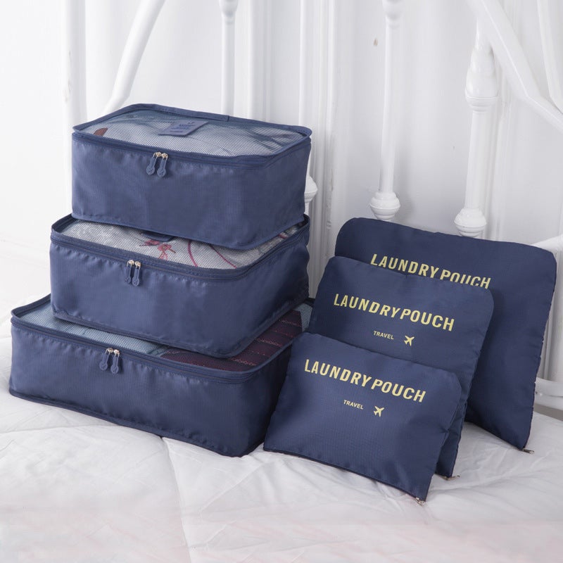 Travel Oxford Cloth Clothes Storage Bag Travel Supplies Suit Underwear Organizing Six-Piece Storage Bag - Image 5