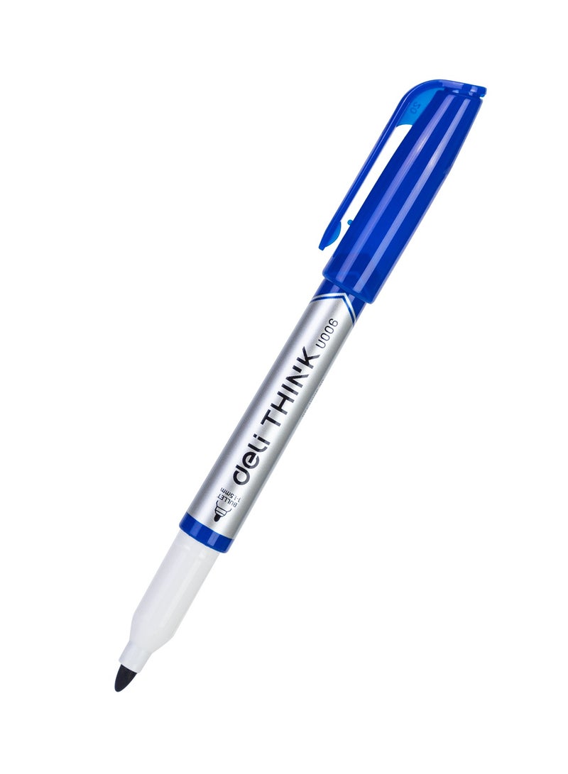 Deli EU00630 Whiteboard Marker Blue 12pcs/box - ideal for classrooms, offices, and whiteboard presentations - Image 2