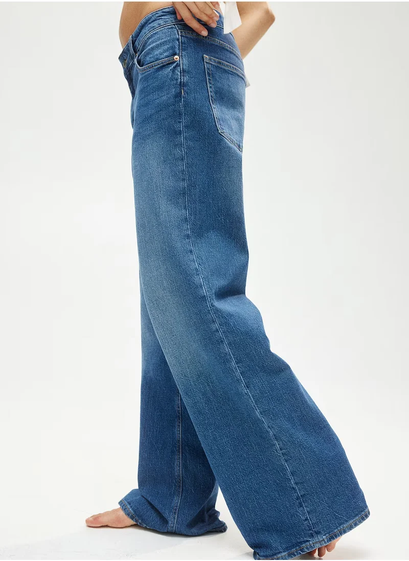 H&M Harper High Rise Wide Leg Jeans