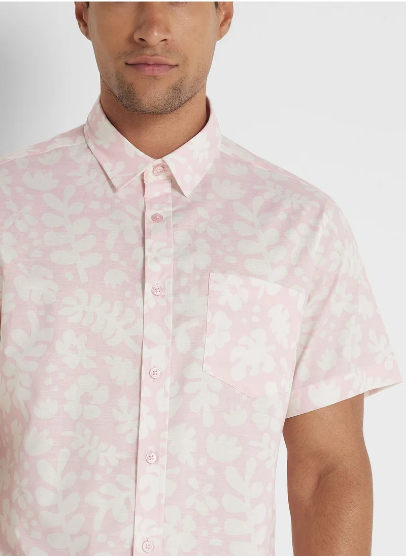 Seventy Five Leaf Print Shirt