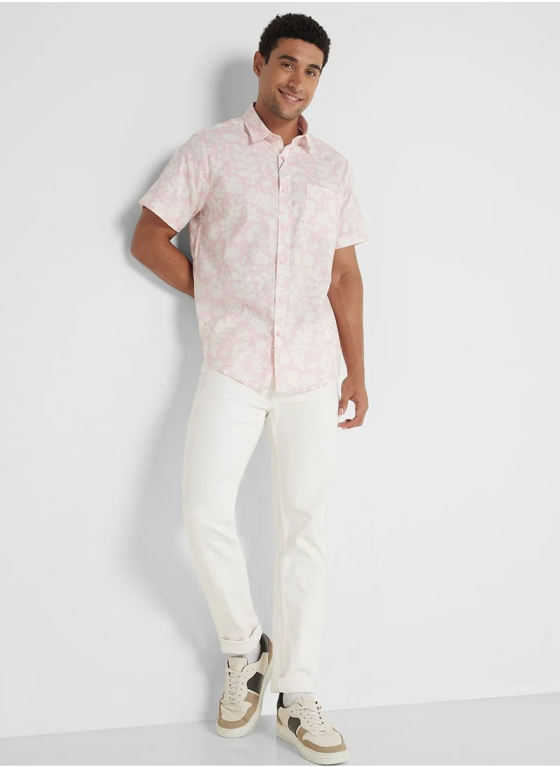 Seventy Five Leaf Print Shirt