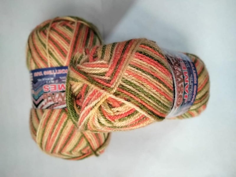 Generic Oswal Khakhi Wool for Knitting 3ply Yarn for Sweater Crochet Art Craft Soft Fingering Crochet Yarn Thread Dyed Used for Making of Woolen Blanket,Socks, Swetter Pack of 400g (MULTIRED) - Image 2