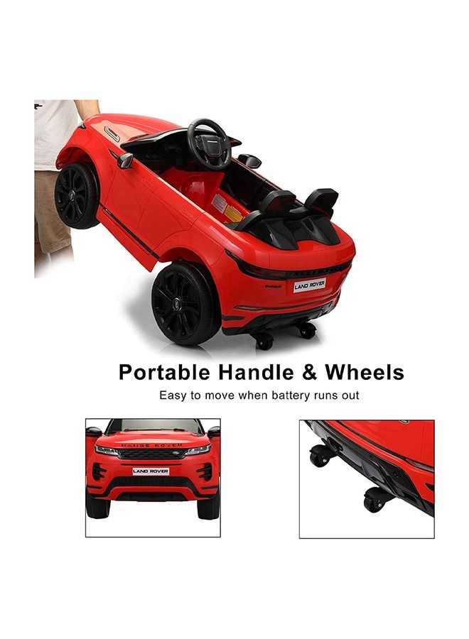 Range Rover Range Rover Evoque Licensed Electric Car 12V Ride On Car With Remote Control For Best Gift For Kids - Red - Image 3